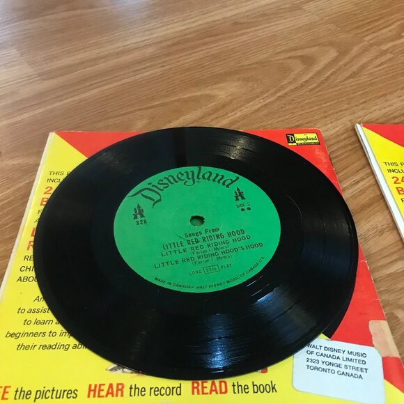 Disneyland 45 RPM Vinyl Records Lot Of 6 With Storybook Sleeves - Picture 4 of 10